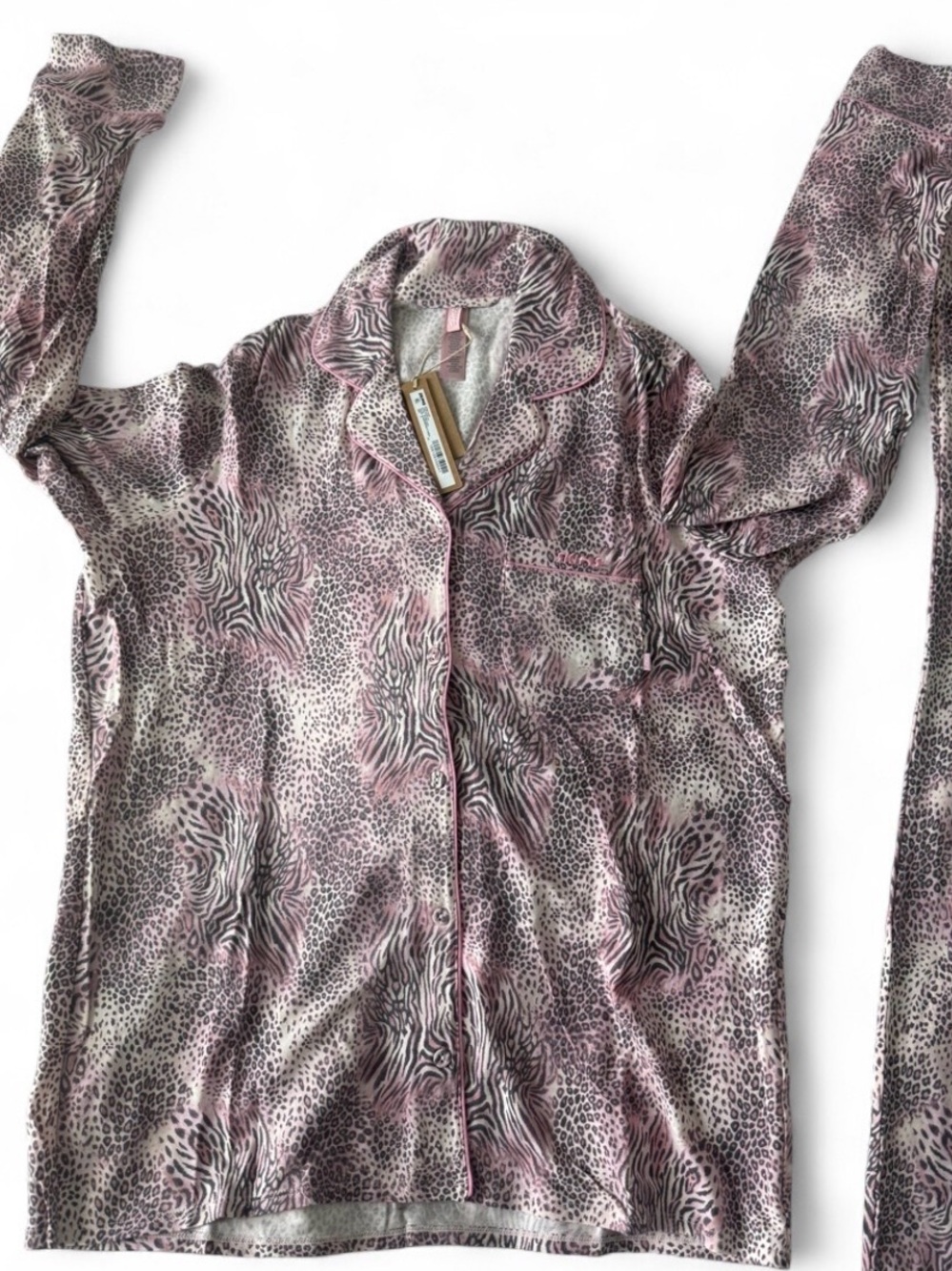 SKIMS Soft Lounge Modal Animal Print Pajama Set-Small